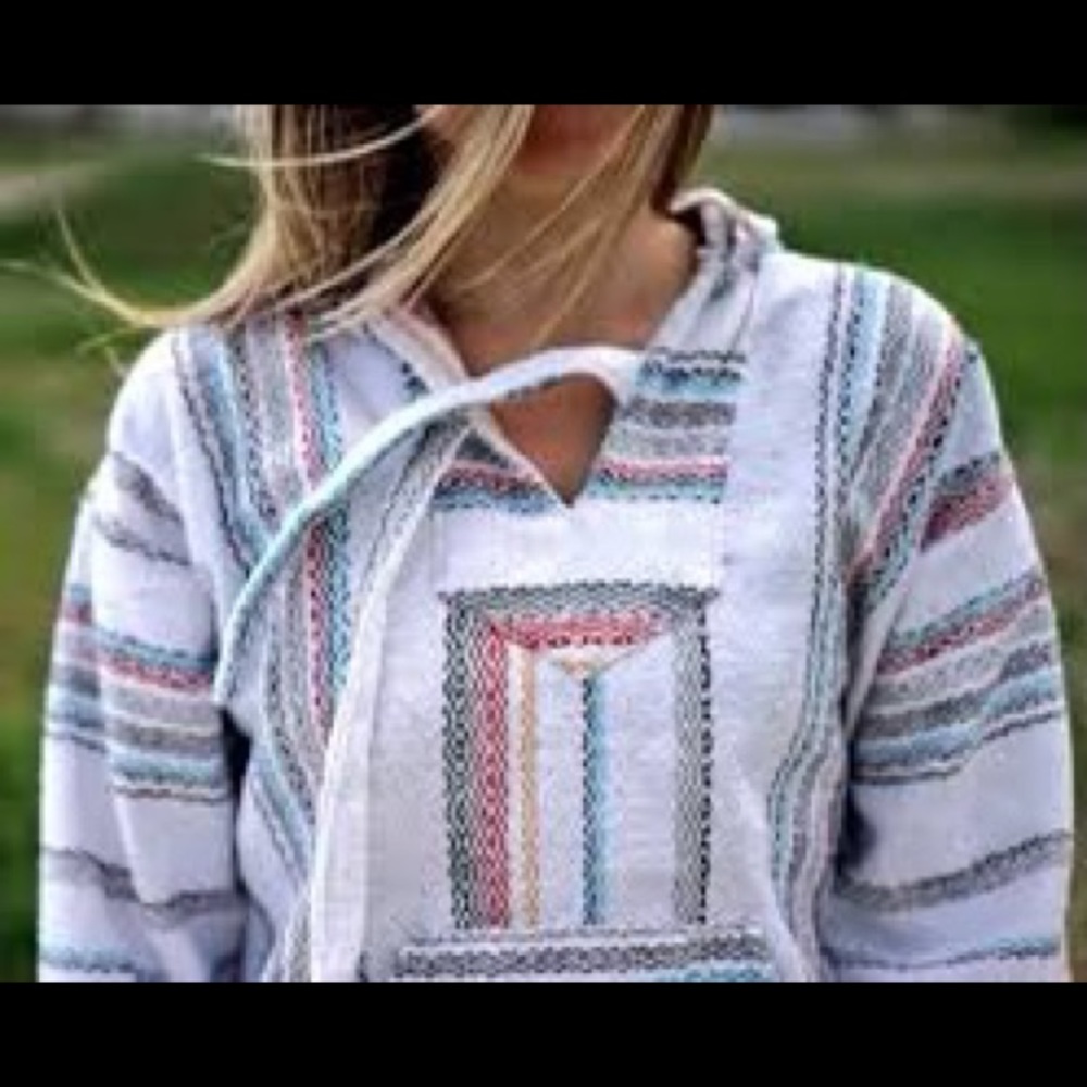 Baja Hoodie (unisex medium). Perfect for Summer!